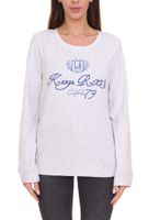 KangaROOS Damen Pullover modisches Sweat-Shirt mit Logo-Print auf der Front 47524269 Hellgrau KangaROOS Damen Pullover modisches Sweat-Shirt mit Logo-Print auf der Front 47524269 Hellgrau