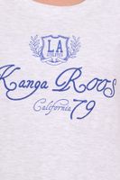 KangaROOS Damen Pullover modisches Sweat-Shirt mit Logo-Print auf der Front 47524269 Hellgrau KangaROOS Damen Pullover modisches Sweat-Shirt mit Logo-Print auf der Front 47524269 Hellgrau