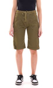 Bermudas de mujer PLEASE de tela con tirantes para anudar 45331929 Caqui Bermudas de mujer PLEASE de tela con tirantes para anudar 45331929 Caqui