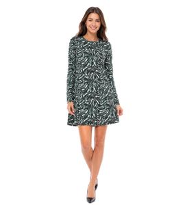 Aniston SELECTED women s mini dress with all-over print long-sleeved dress 88938605 black/green/beige