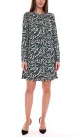 Aniston SELECTED miniabito donna con stampa all over a maniche lunghe 88938605 nero/verde/beige Aniston SELECTED miniabito donna con stampa all over a maniche lunghe 88938605 nero/verde/beige