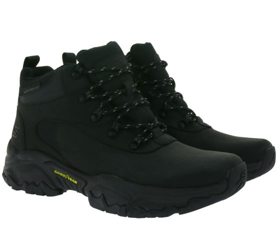 SKECHERS Terraform-Renfrow bottes de trekking pour hommes avec semelle extérieure Goodyear chaussures de randonnée en coupe décontractée 204484/BBK noir