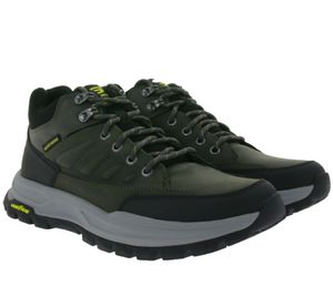 SKECHERS Zeller-Bazemore Herren Wander-Schuhe mit Goodyear Laufsohle Hiking-Schuhe mit Air-Cooled Memorry-Foam 204699/CHAR Grau