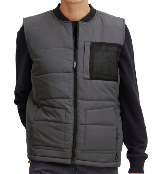 11 PROJECT PURlle men s puffer vest with quilting outdoor vest 20715253 ME 193910 grey