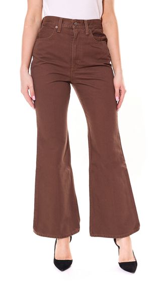 LEVI S 70s FLARE women s high waist flared trousers 5-pocket denim trousers 78620215 brown