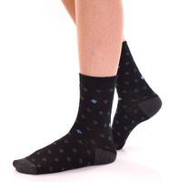 8 pairs of TRUE style cotton stockings with comfort waistband, sustainable business socks in crew style, black/gray plain, black/gray colorful or navy/gray 8 pairs of TRUE style cotton stockings with comfort waistband, sustainable business socks in crew style, black/gray plain, black/gray colorful or navy/gray