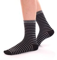 8 pairs of TRUE style cotton stockings with comfort waistband, sustainable business socks in crew style, black/gray plain, black/gray colorful or navy/gray 8 pairs of TRUE style cotton stockings with comfort waistband, sustainable business socks in crew style, black/gray plain, black/gray colorful or navy/gray