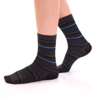 8 pairs of TRUE style cotton stockings with comfort waistband, sustainable business socks in crew style, black/gray plain, black/gray colorful or navy/gray 8 pairs of TRUE style cotton stockings with comfort waistband, sustainable business socks in crew style, black/gray plain, black/gray colorful or navy/gray