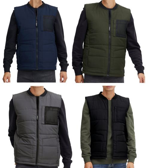 11 PROJECT PURlle men s puffer vest with quilting outdoor vest 20715253-ME Grey, dark green, dark blue or black