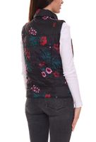 ALPENBLITZ Damen Wende-Weste unifarben und Allover-Print Stepp-Weste Herbst-Weste Dunkelblau/Bunt, Braun/Weiß oder Schwarz/Weiß