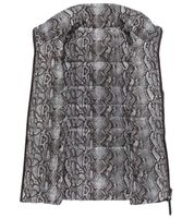 ALPENBLITZ Damen Wende-Weste unifarben und Allover-Print Stepp-Weste Herbst-Weste Dunkelblau/Bunt, Braun/Weiß oder Schwarz/Weiß