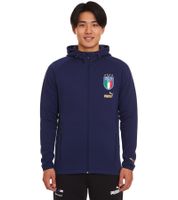 PUMA FIGC Coach Men s Sweat Jacket Training Jacket Italy Fanwear 767108 13 Dark Blue