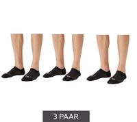 Pack of 3 Sergio Tacchini Invisible Footie Socks Short Socks Cotton Stockings Black