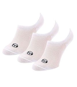 Pack of 3 Sergio Tacchini Invisible Footie socks short socks cotton stockings white Pack of 3 Sergio Tacchini Invisible Footie socks short socks cotton stockings white