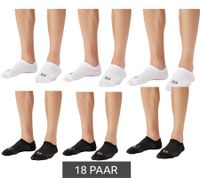 18 pairs of Sergio Tacchini Invisible Footie socks short summer socks cotton stockings black or white