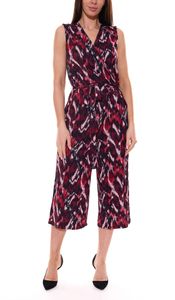 Tamaris culotte jumpsuit stylish women's one-piece in all-over pattern 37607065 red/colorful