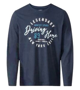 LIVERGY Herren Pyjama Top mit großem Front-Print Nachtwäsche Schlaf-Shirt 390208-2201 Navy LIVERGY Herren Pyjama Top mit großem Front-Print Nachtwäsche Schlaf-Shirt 390208-2201 Navy
