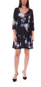 miniabito donna melrose con stampa floreale all over manica corta 20539817 nero/colorato miniabito donna melrose con stampa floreale all over manica corta 20539817 nero/colorato