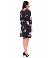 miniabito donna melrose con stampa floreale all over manica corta 20539817 nero/colorato