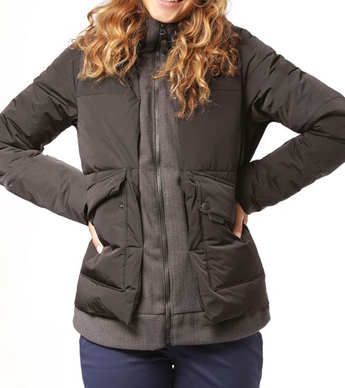 O'Neill Short Azurite Veste d'hiver pour femme Veste de snowboard avec capuche réglable 0P5012 9010 Noir