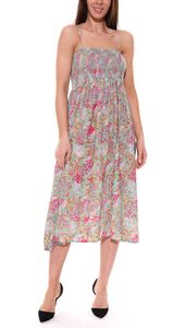 Aniston CASUAL robe midi 2 en 1 avec bretelles amovibles peut également être portée comme jupe robe d été à imprimé floral 87089836 vert/coloré Aniston CASUAL robe midi 2 en 1 avec bretelles amovibles peut également être portée comme jupe robe d été à imprimé floral 87089836 vert/coloré