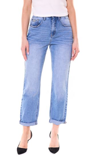 KangaROOS regular fit women's high-waist ankle jeans in 5-pocket style 38378153 blue