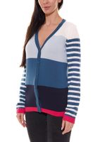 KangaROOS Damen Strickjacke Feinstrick-Jacke im Colour-Block Design 66591238 Blau/Pink KangaROOS Damen Strickjacke Feinstrick-Jacke im Colour-Block Design 66591238 Blau/Pink
