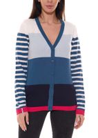 KangaROOS Damen Strickjacke Feinstrick-Jacke im Colour-Block Design 66591238 Blau/Pink KangaROOS Damen Strickjacke Feinstrick-Jacke im Colour-Block Design 66591238 Blau/Pink