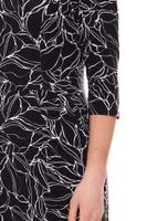 Aniston SELECTED Minivestido de mujer con estampado abstracto en toda la prenda vestido de manga larga negro/Blanco Aniston SELECTED Minivestido de mujer con estampado abstracto en toda la prenda vestido de manga larga negro/Blanco