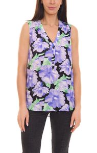 Aniston CASUAL blusa de mujer con estampado floral y efecto tie-dye 10019364 violeta/verde/blanco Aniston CASUAL blusa de mujer con estampado floral y efecto tie-dye 10019364 violeta/verde/blanco