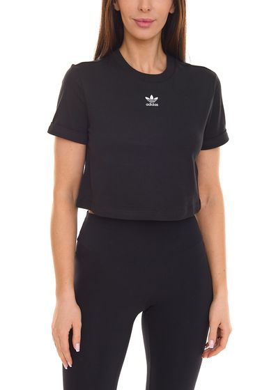 adidas women s crop top stylish leisure shirt 31107638 black