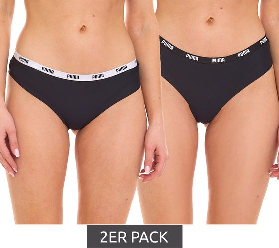 Pack of 2 PUMA Brazilian women s panties briefs underwear set 603041001 200 black