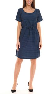 Killtec Mini-robe pour femme Robe en jersey rayé avec fonction de séchage rapide en matériaux recyclés 19246039 bleu/noir