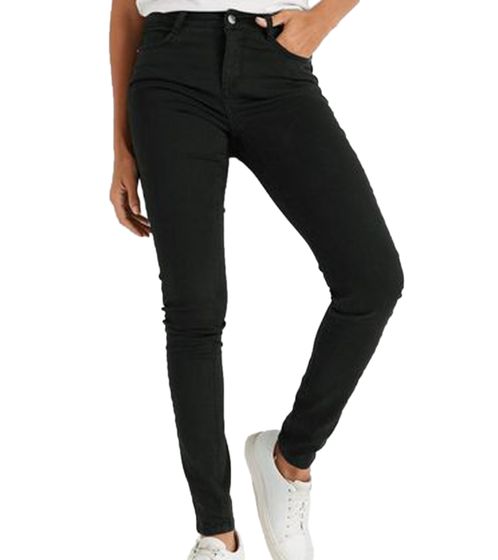 HECHTER PARIS Damen Slim-Fit Mid Rise Jeans stylische Ankle Denim-Hose 93594710 Schwarz