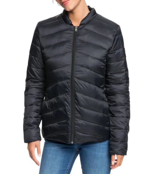 ROXY Coast Road women s quilted jacket, stylish transition jacket, rain jacket ERJJK03387 KVJ0 black
