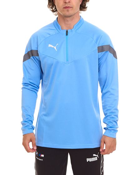 PUMA Final Training 1/4 Zip Sweatshirt Herren nachhaltiges Trainings-Shirt mit dryCELL Sport-Shirt 657375 18 Blau
