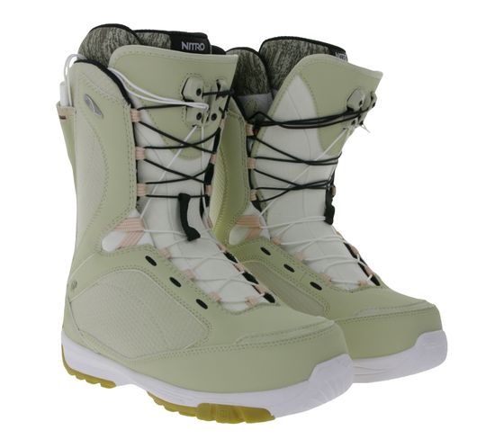 NITRO Monarch bottes de snowboard pour femmes avec système TLS bottes de sports d'hiver 848616-003 beige