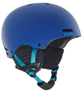 anon. Casque de ski Greta pour femme avec système d ajustement standard, casque de protection de la tête avec porte-masque amovible bleu