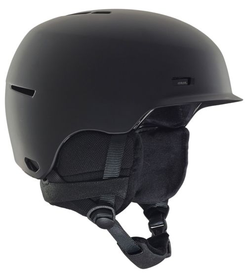 anon. Highwire men's ski helmet, comfortable snowboard helmet with removable ear pads, black