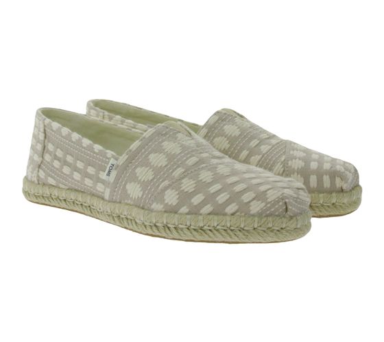 TOMS Alpargata Damen Espadrille-Schuhe mit Ortholite Sohle Sommer-Schuhe Slipper 10016266 Beige