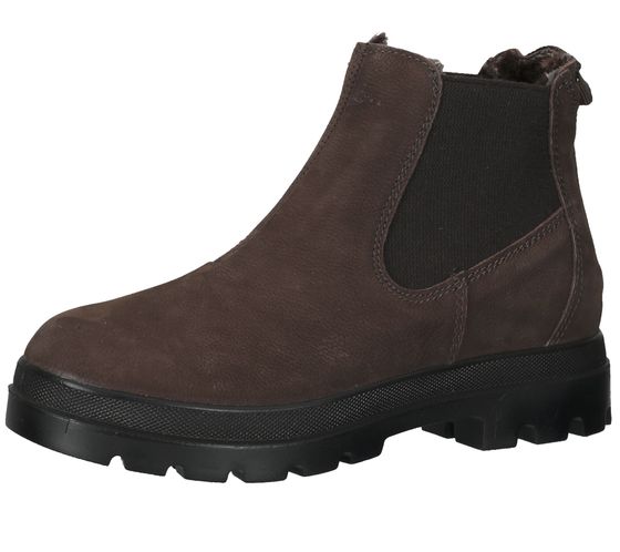 Bama bottines chaussures pour femmes en cuir véritable bottines Chelsea hydrofuges avec bama-tex 1084988 marron foncé