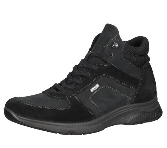 Bama chaussures pour hommes en cuir véritable, bottines résistantes aux intempéries avec bama-tex et amortisseur fabriquées en Italie 1085035 noir