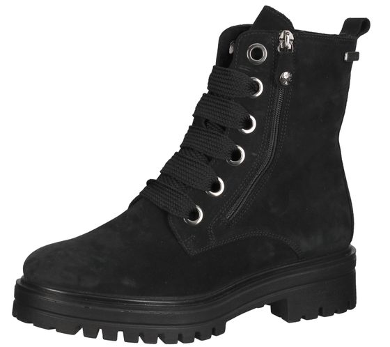 bama chaussures pour femmes en cuir véritable bottes avec chaussures à lacets bama-tex Made in Italy 1085014 noir