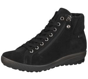 bama chaussures pour femmes en cuir véritable bottes avec chaussures à lacets bama-tex Made in Italy 1085013 noir