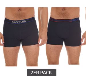 Lot de 2 boxers rétro homme SOCKCESS sous-vêtements en coton bleu