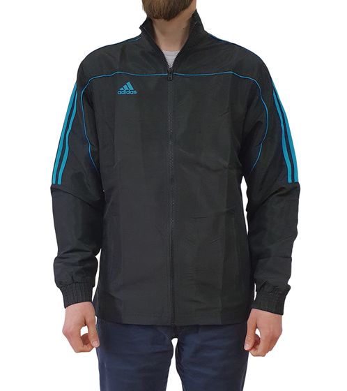 adidas Performance men's training jacket, fashionable sports jacket TR-40 black/blue