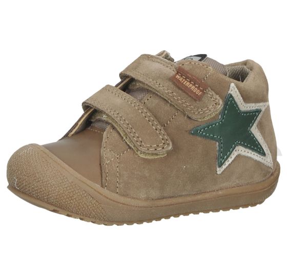 NATURINO Kinder Echtleder-Schuhe mit Stern Motiv Klettverschluss-Schuhe leicht gefüttert 0012502062-01-0D05 Braun