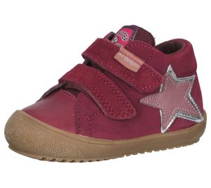 NATURINO chaussures enfant en cuir véritable avec motif étoile chaussures velcro légèrement doublées 0012502062-01-0H10 Rouge foncé