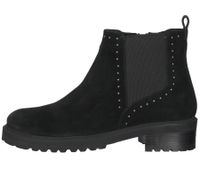Bottines femme SPM Lano en cuir véritable avec rivets SPM11000017-03002-015 noir