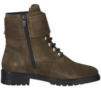MEXX bottines pour femmes en cuir véritable avec boucles bottes avec fermeture éclair latérale 01-1087804 vert olive